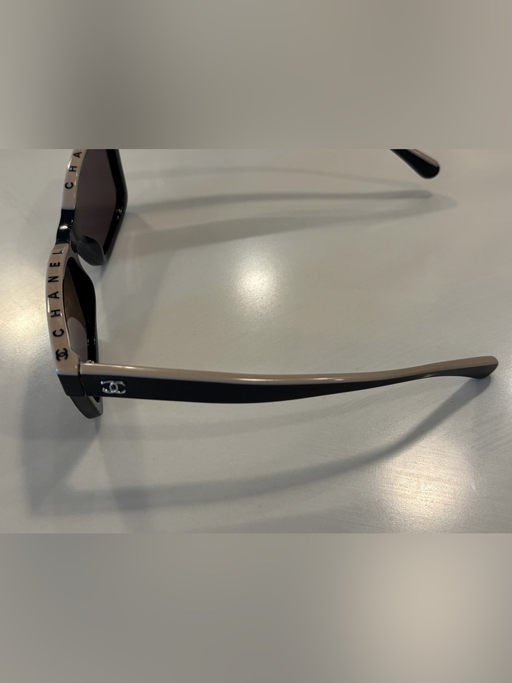 Authentic Chanel Square Sunglasses Model 5417 (Black & Beige) - Picture 8 of 10